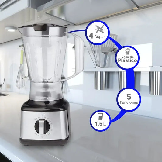 Licuadora KALLEY K-MLP5PSS de Perilla Negro