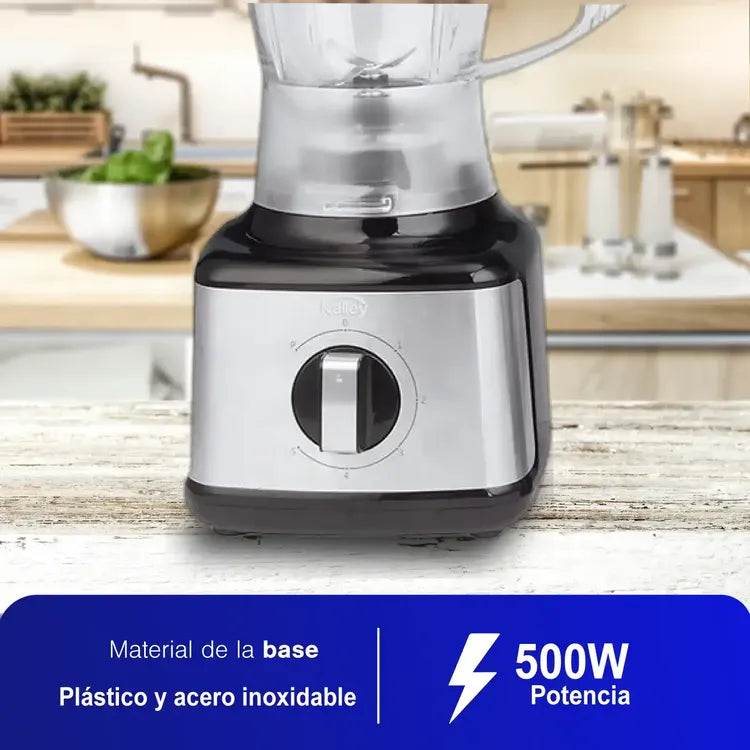 Licuadora KALLEY K-MLP5PSS de Perilla Negro