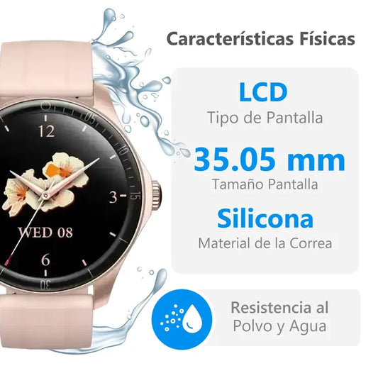 Reloj KALLEY K-SWR3 35 mm Rosado/Blanco