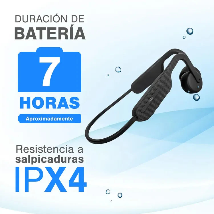 Audífonos KALLEY Inalámbricos Bluetooth K-ABCN Conducción Ósea Negro